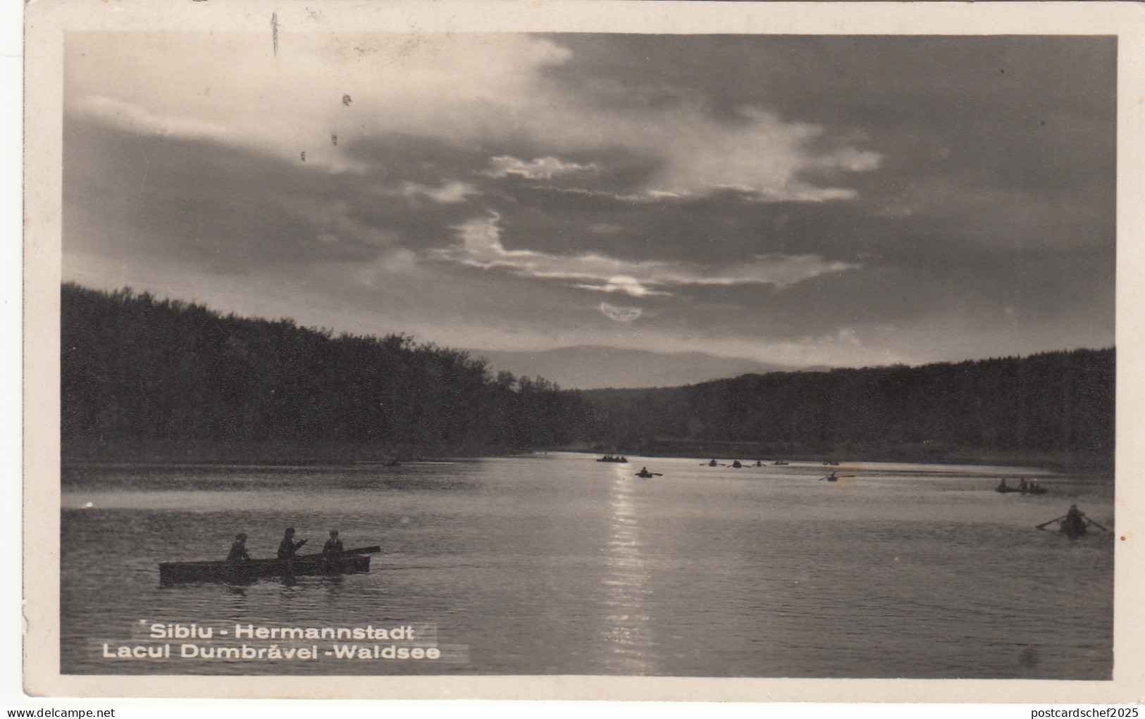b337 Romania Sibiu Nagyszeben   hermannstadt real photo lacul dumbravei romania