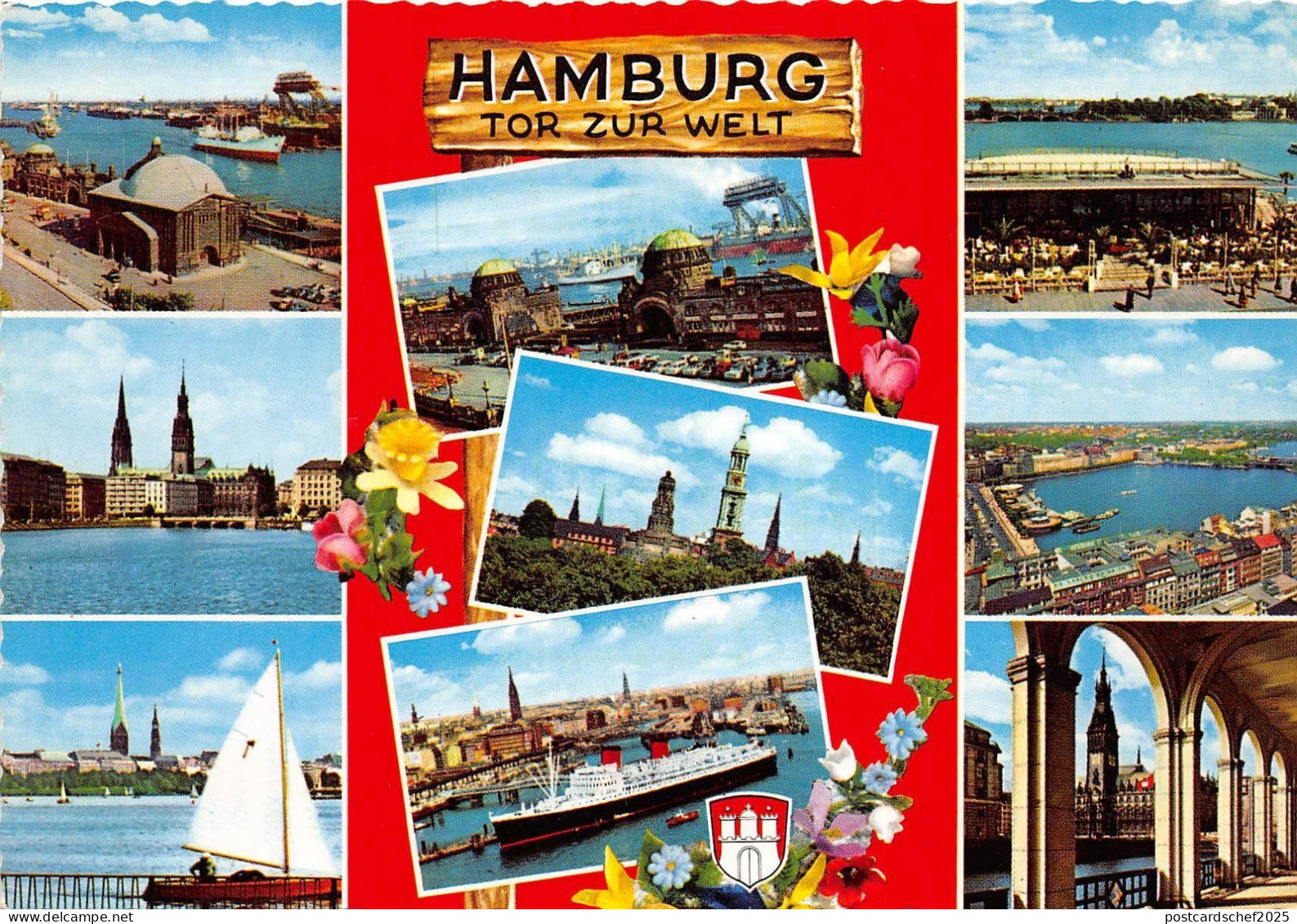 B34458 Hamburg Tor Zur Welt germany