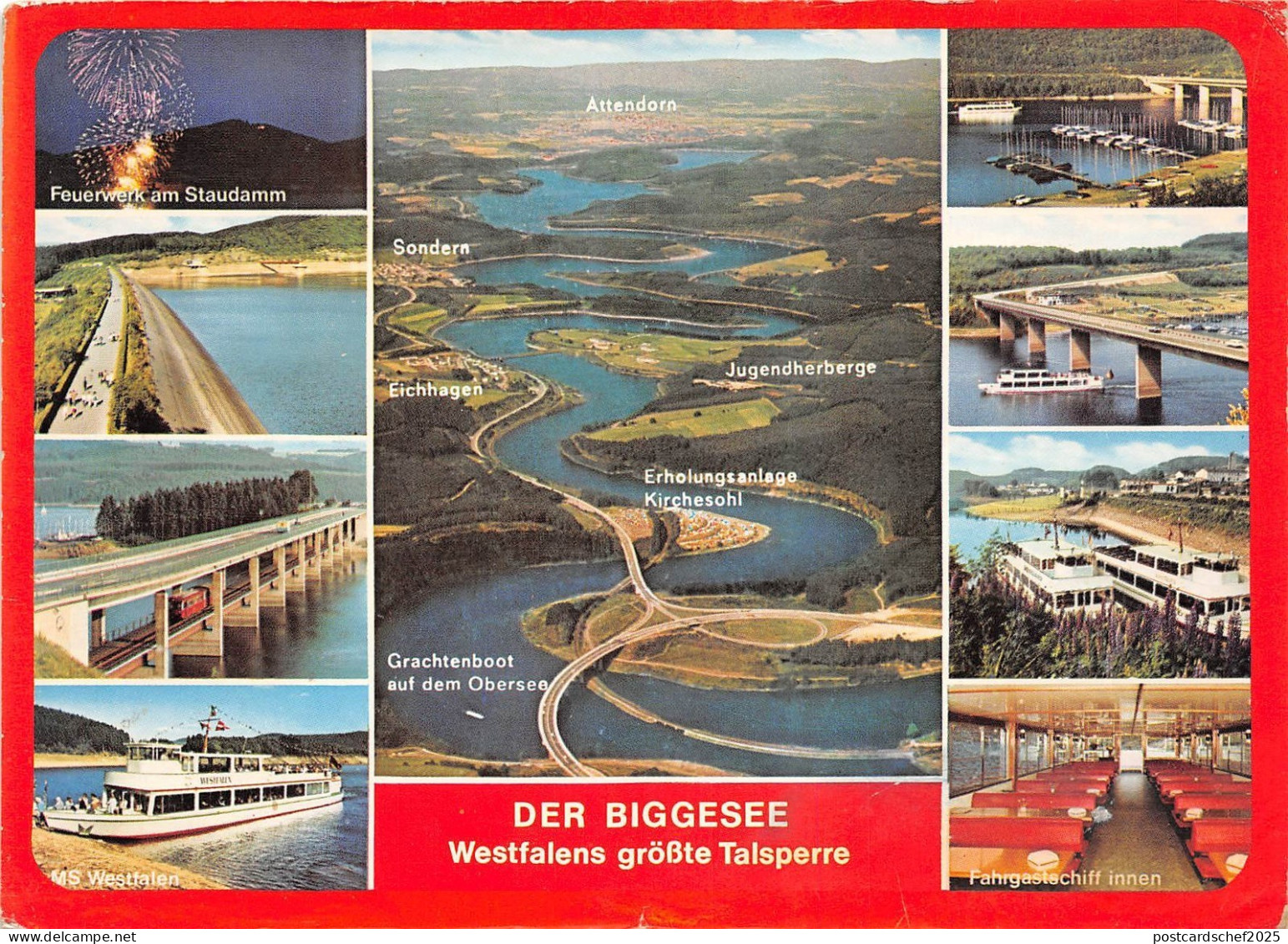 B34857 Der Biggesee Olpe   germany