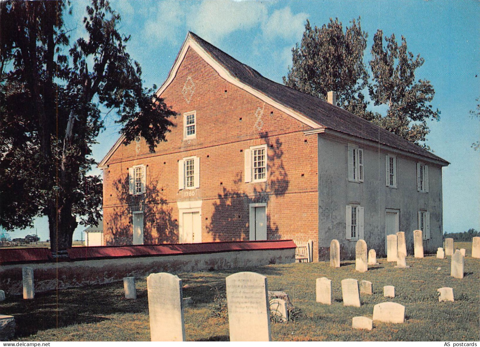 B354 US Frederica Delaware Barratts Chapel vintage postcard
