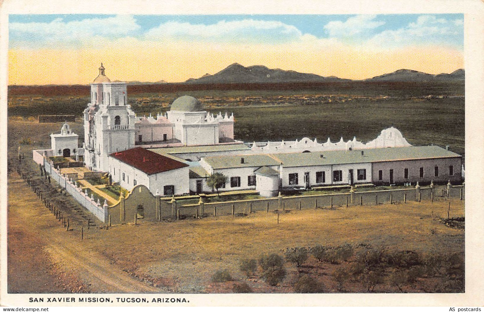 B354 US San Xavier Mission Tucson Arizona vintage postcard
