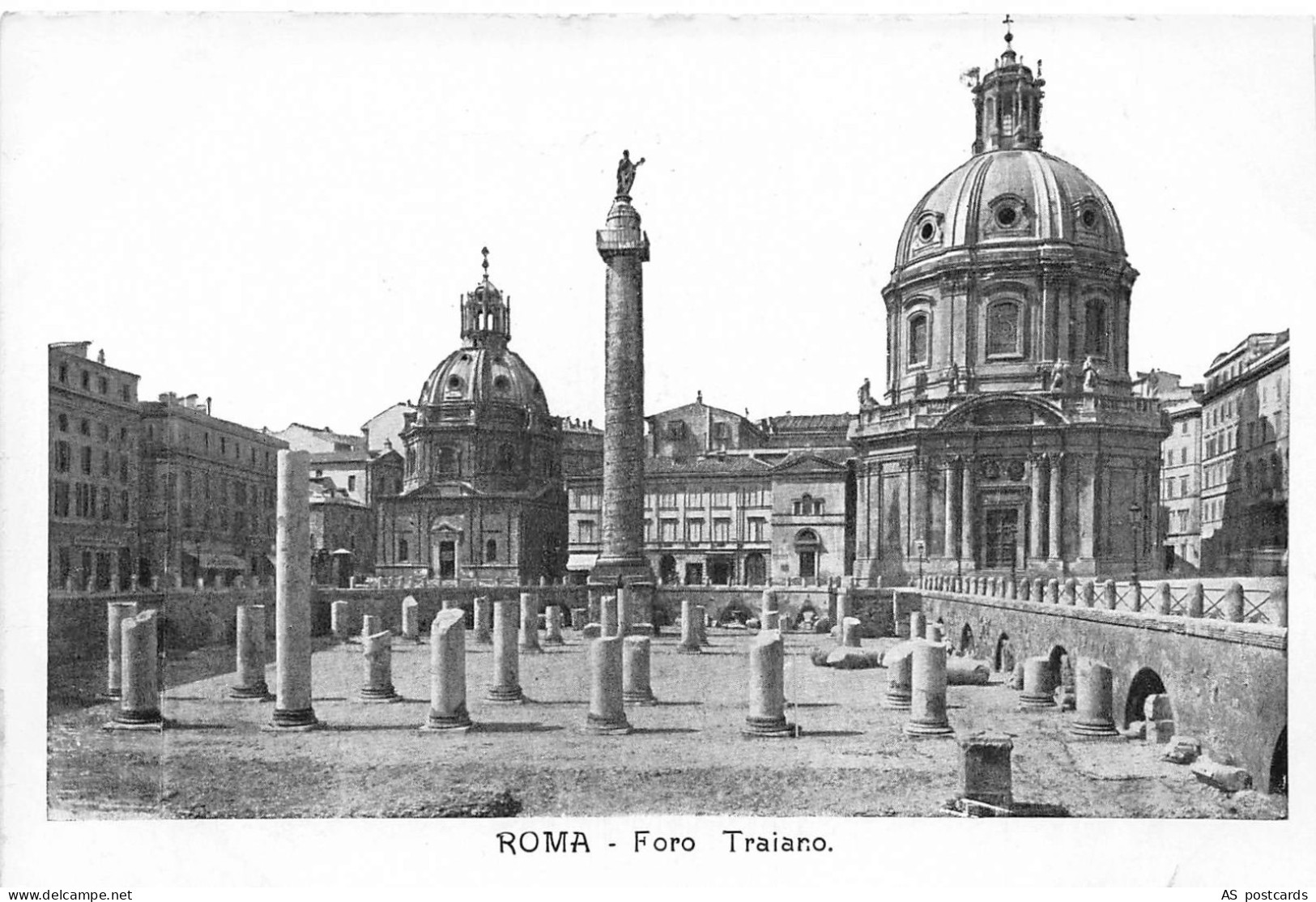 B362 Italy Roma Rome Foro Traiano Forum vintage postcard