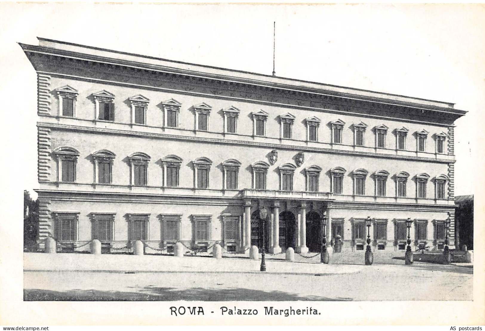 B362 Italy Roma Rome Palazzo Margherita Palace vintage postcard