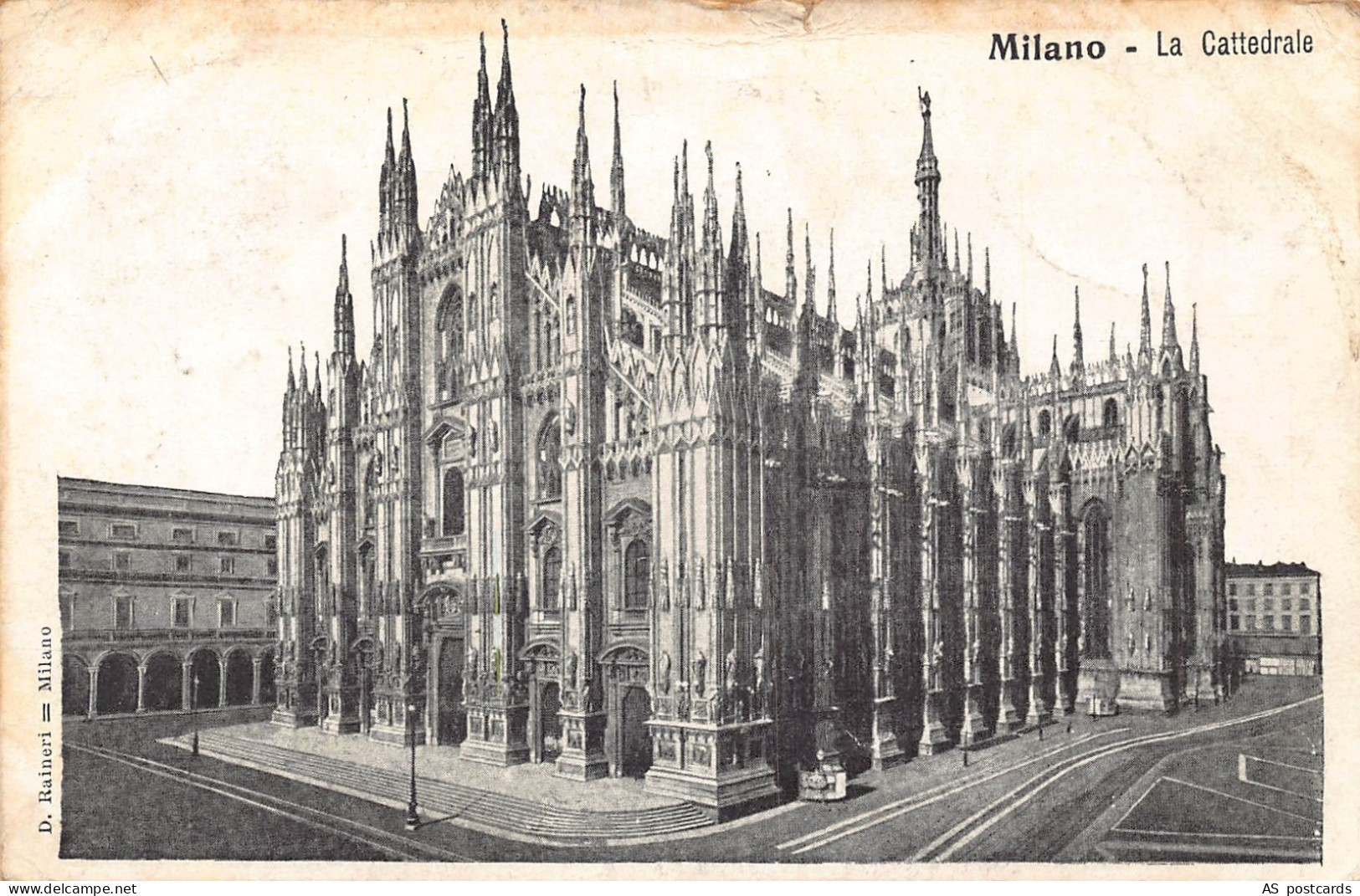 B366 Italy Milano Milan 1908 Cattedral Cathedral postcard