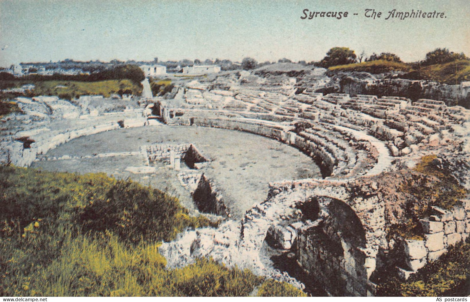 B369 Italy Syracuse Amphitheatre vintage postcard