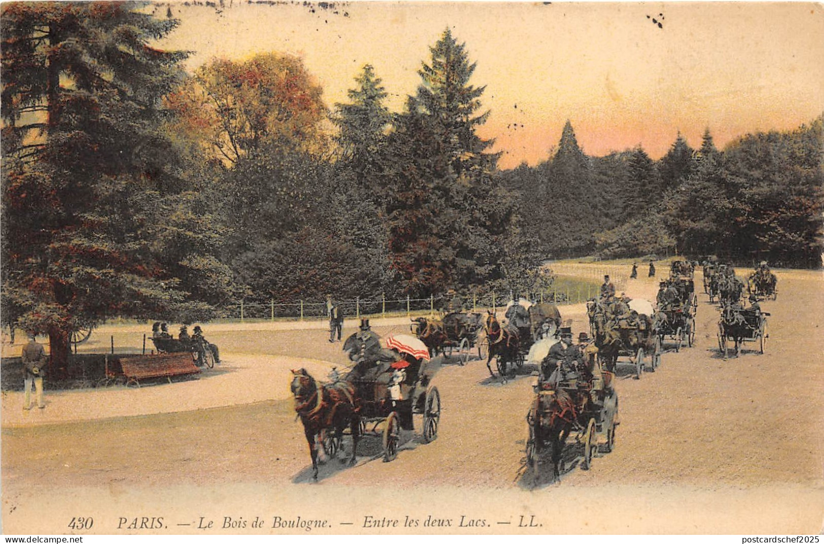 B37387 Paris le bais de Boulogne Entre les deux Lacs  france