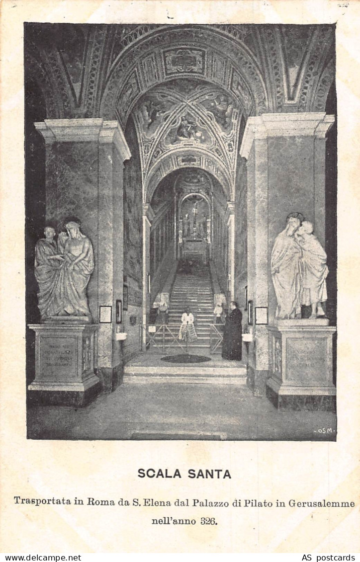 B377 Italy Roma Rome Scala Santa vintage postcard