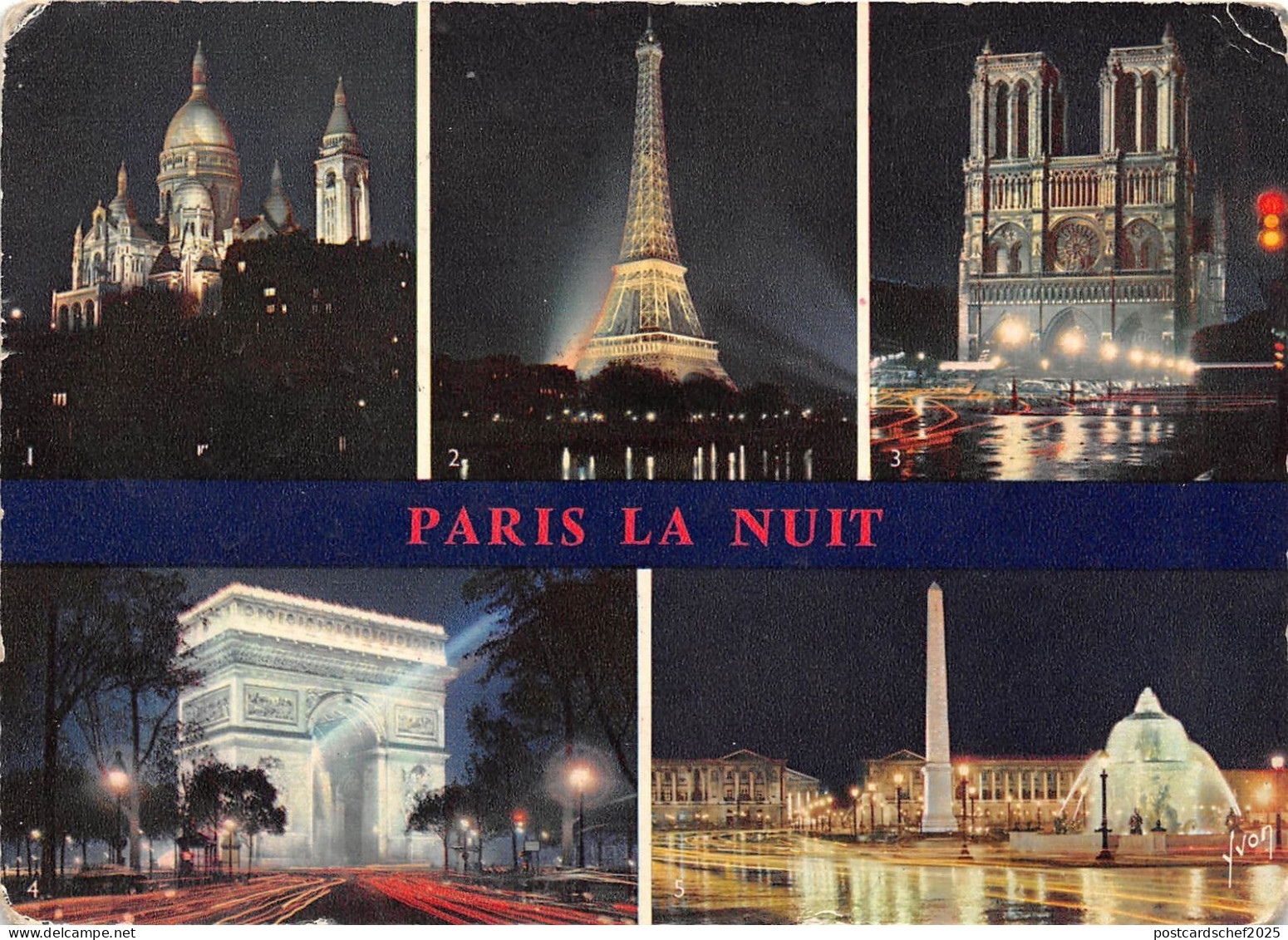 B40755 Paris la Nuit multiviews   france