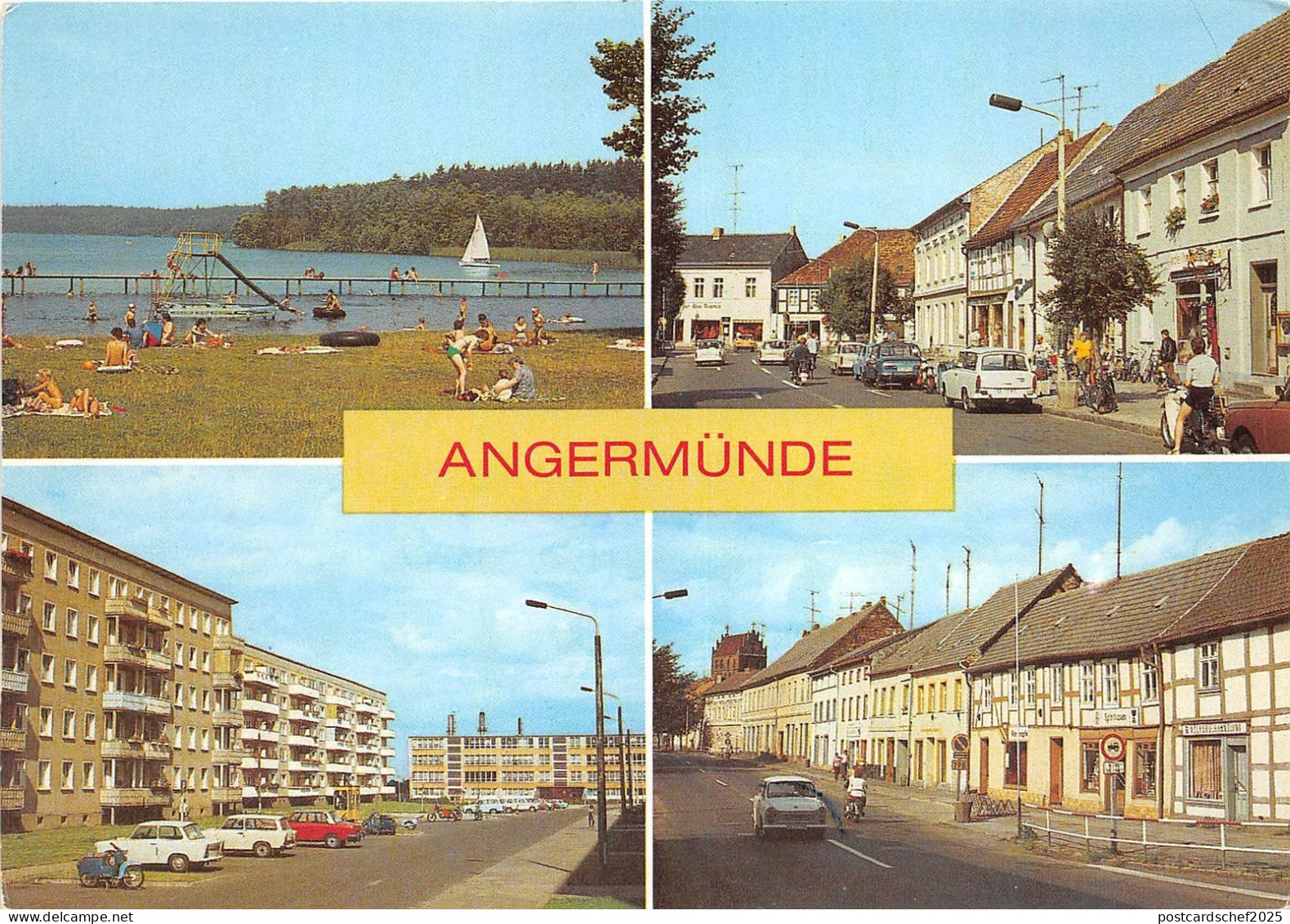 B47486 Angermunde boats bateaux cars voitures multiviews    germany