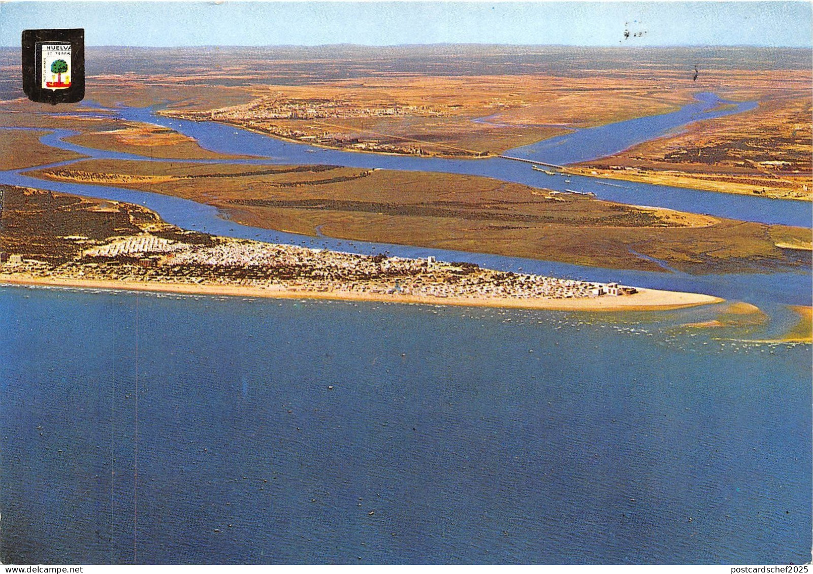 B48215 Huelva Punta Umbria air view   spain