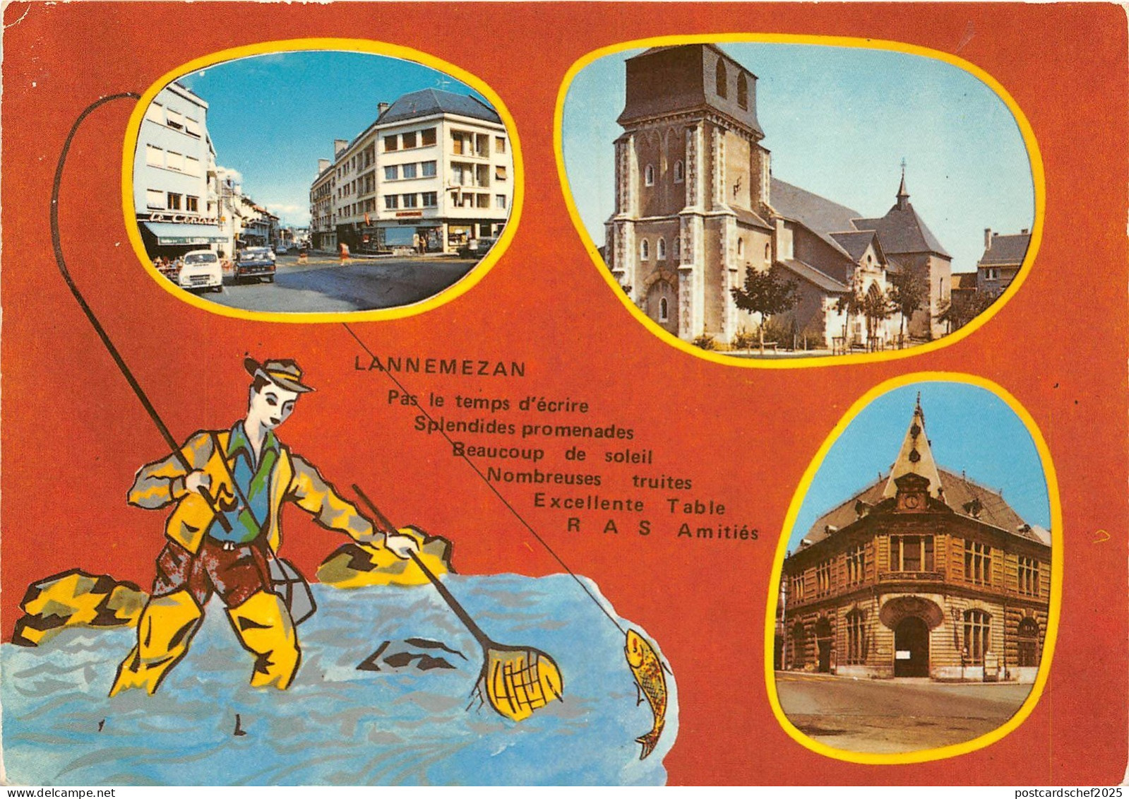 B50601 Lannemezan L`Eglise Hotel de Ville   france