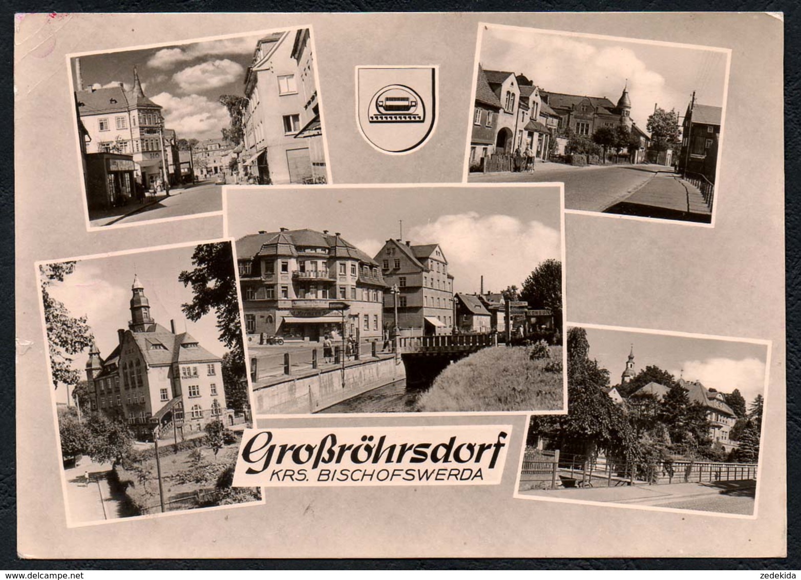 B5069 - Großröhrsdorf Krs Bischofswerda - Landpoststempel Bretnig über Großröhrsdorf - Landpost