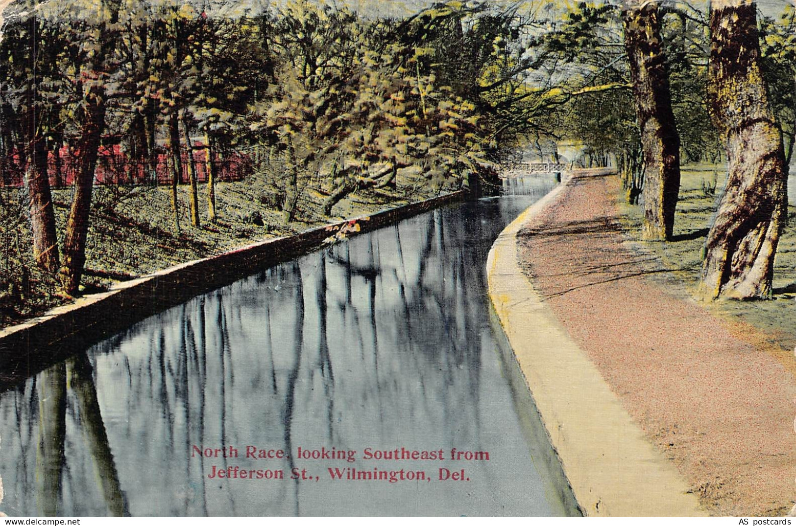 B514 US 1912 North Race look Southeast Wilmington Delaware postcard