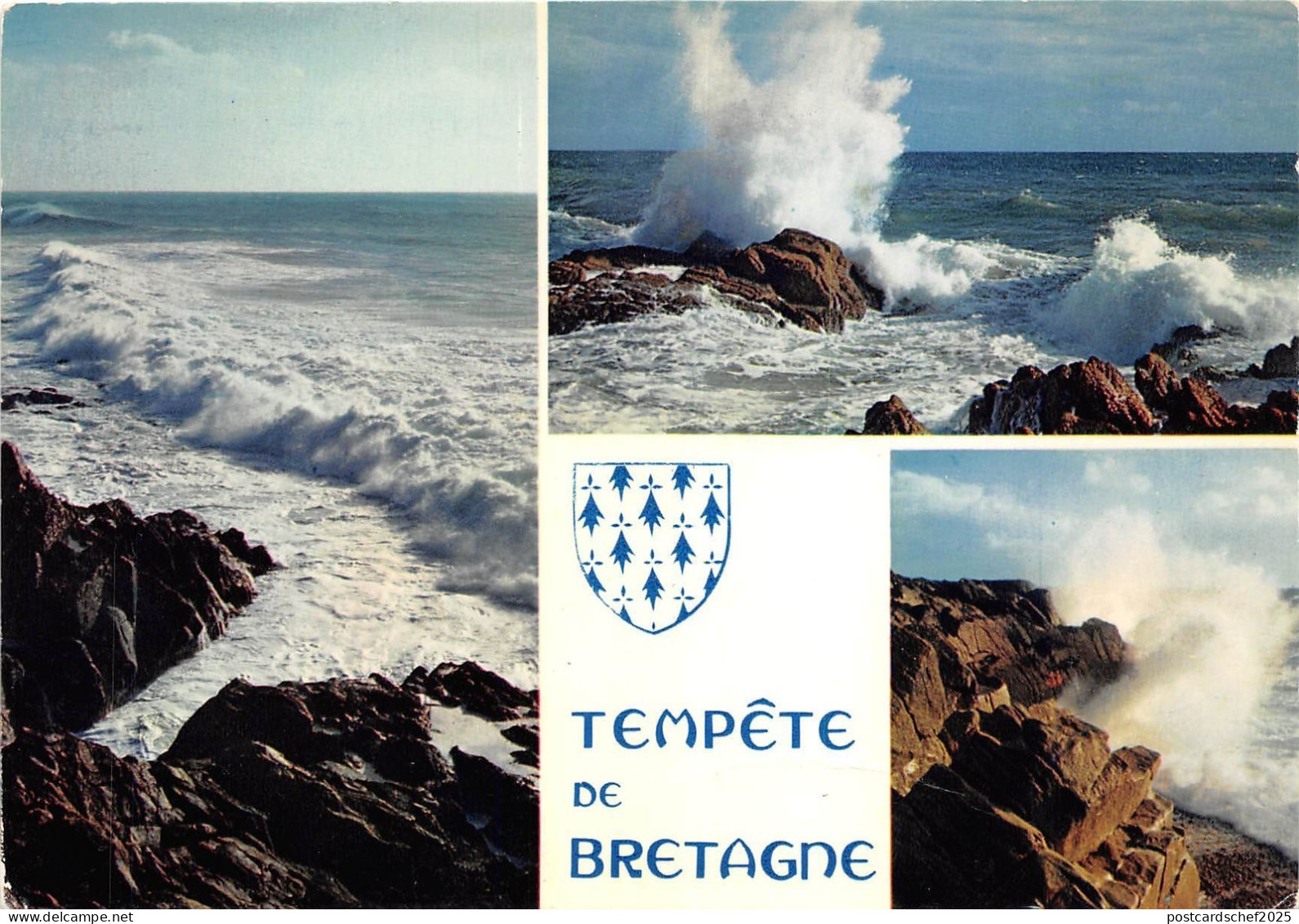 B51926 Bretagne Mer houleuse et tempete en bretagne  france