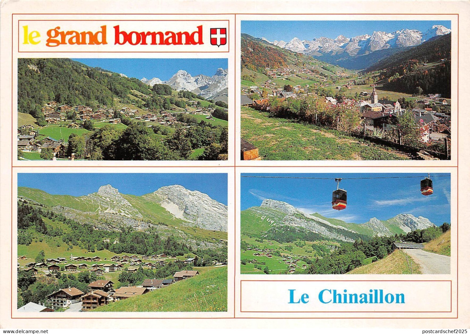 B52605 Le Grand-Bornand le Chinaillon telepheric cable train multi vues  france