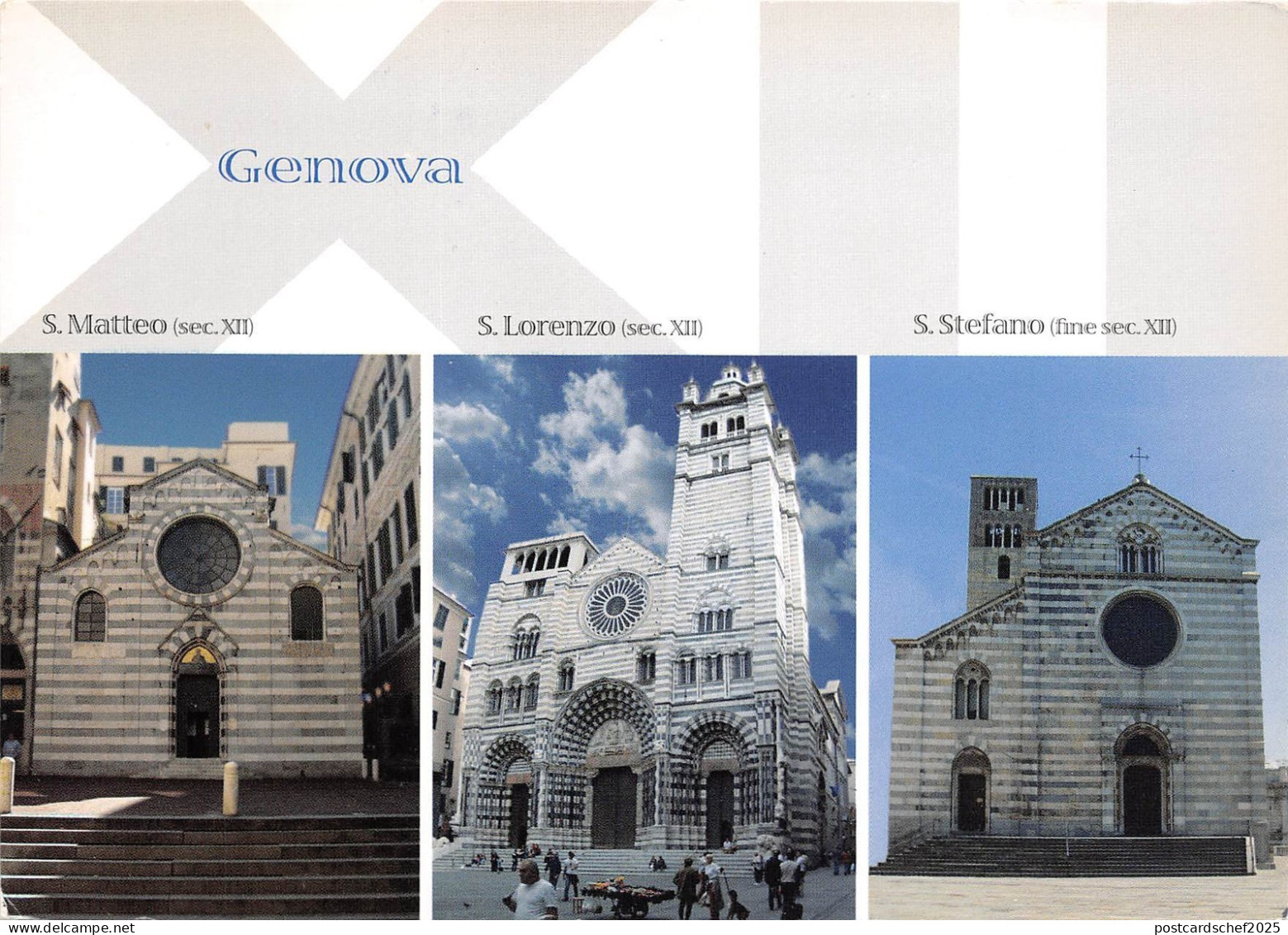 B52680 Genova Chiese Romaniche multiviews  italy