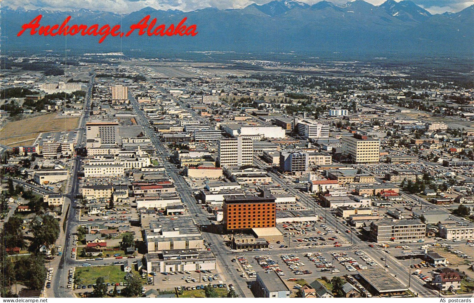 B530 US Anchorage Alaska General view vintage postcard