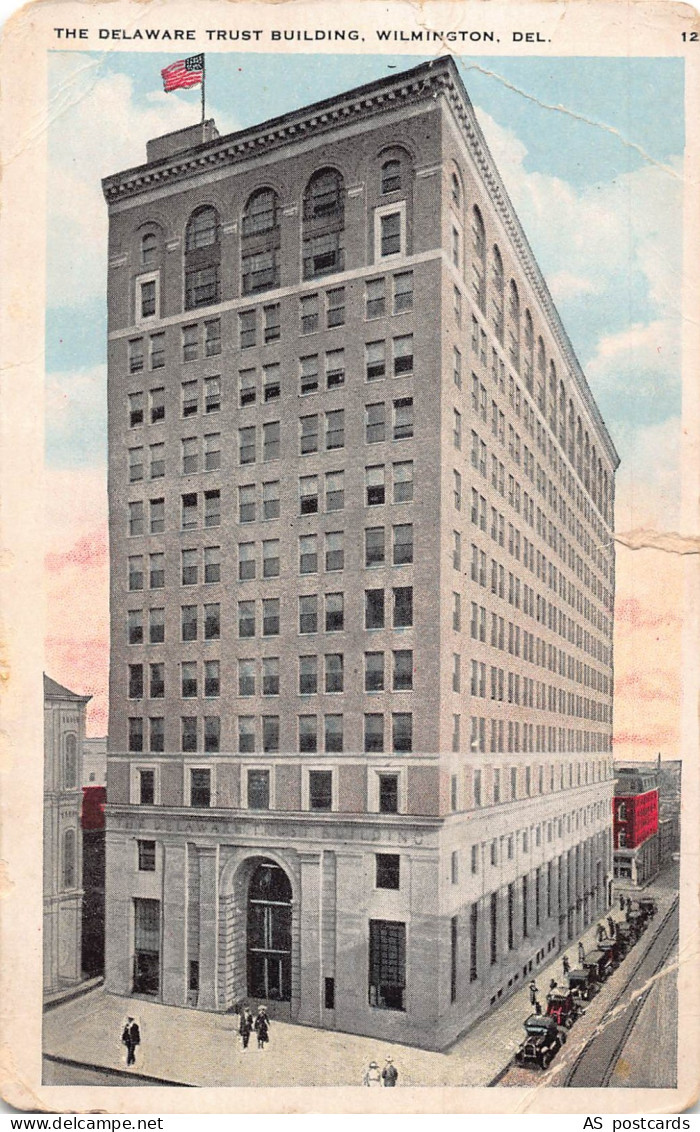 B535 US Delaware Trust Building Wilmington Delaware vintage postcard