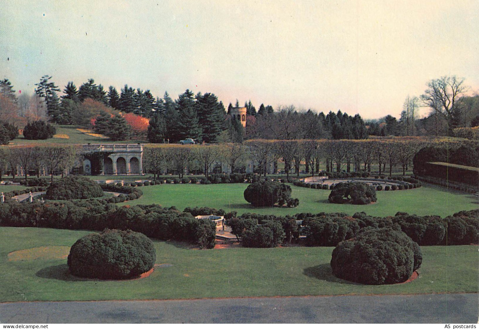 B539 US Longwood Gardens near Wilmington Delaware vintage postcard