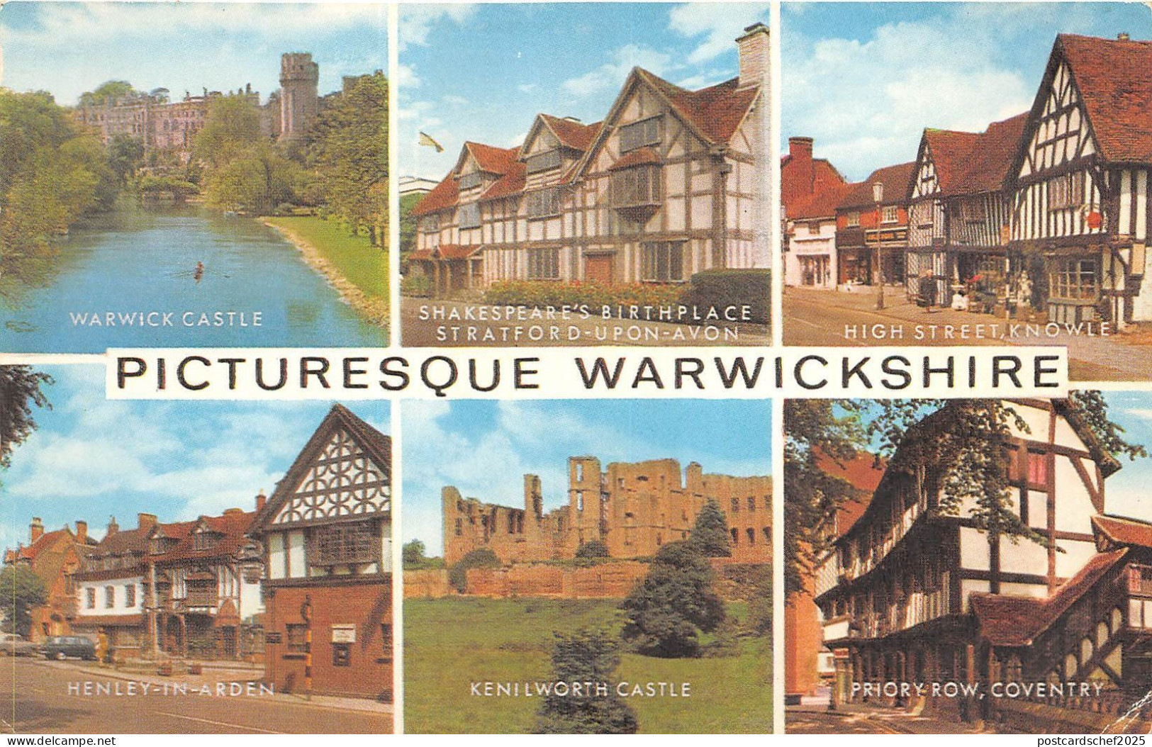 B54378 Warwickshire multiviews  uk