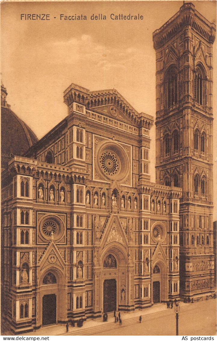 B569 Italy Firenze Florence Facciata della Cattedrale Cathedral postcard