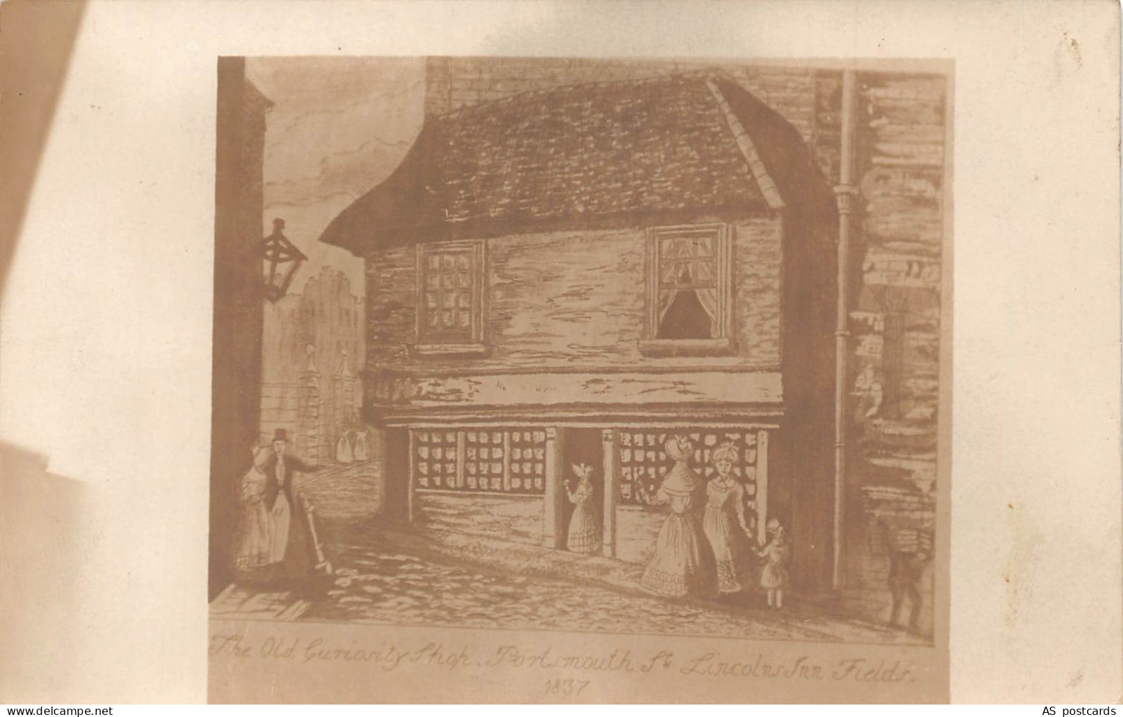 B578 England Old Curiosity Shop Portsmouth vintage postcard