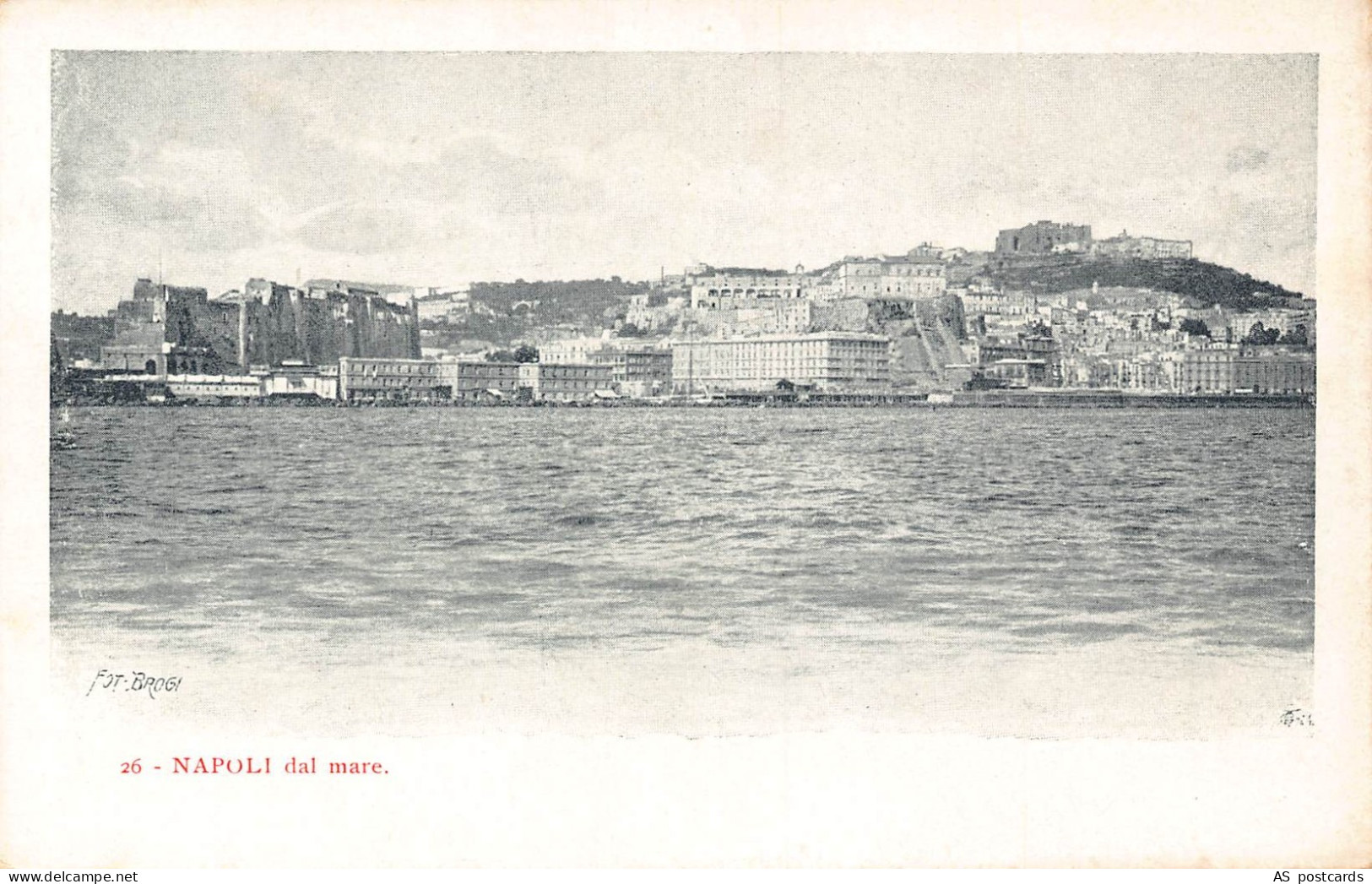 B583 Italy Napoli dal Mare Naples vintage postcard