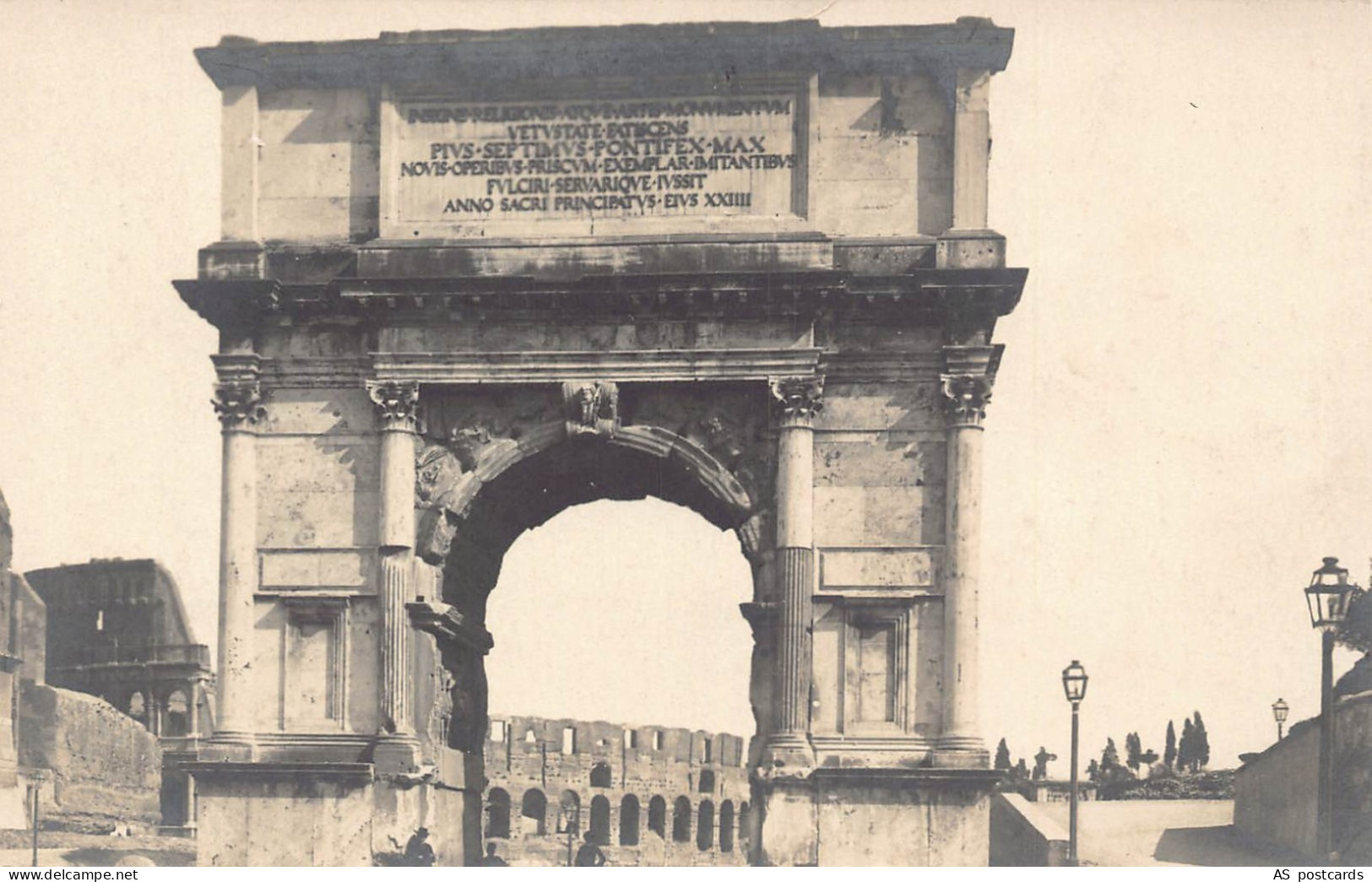 B583 Italy Rome Roma Arch of Titus RPPC postcard