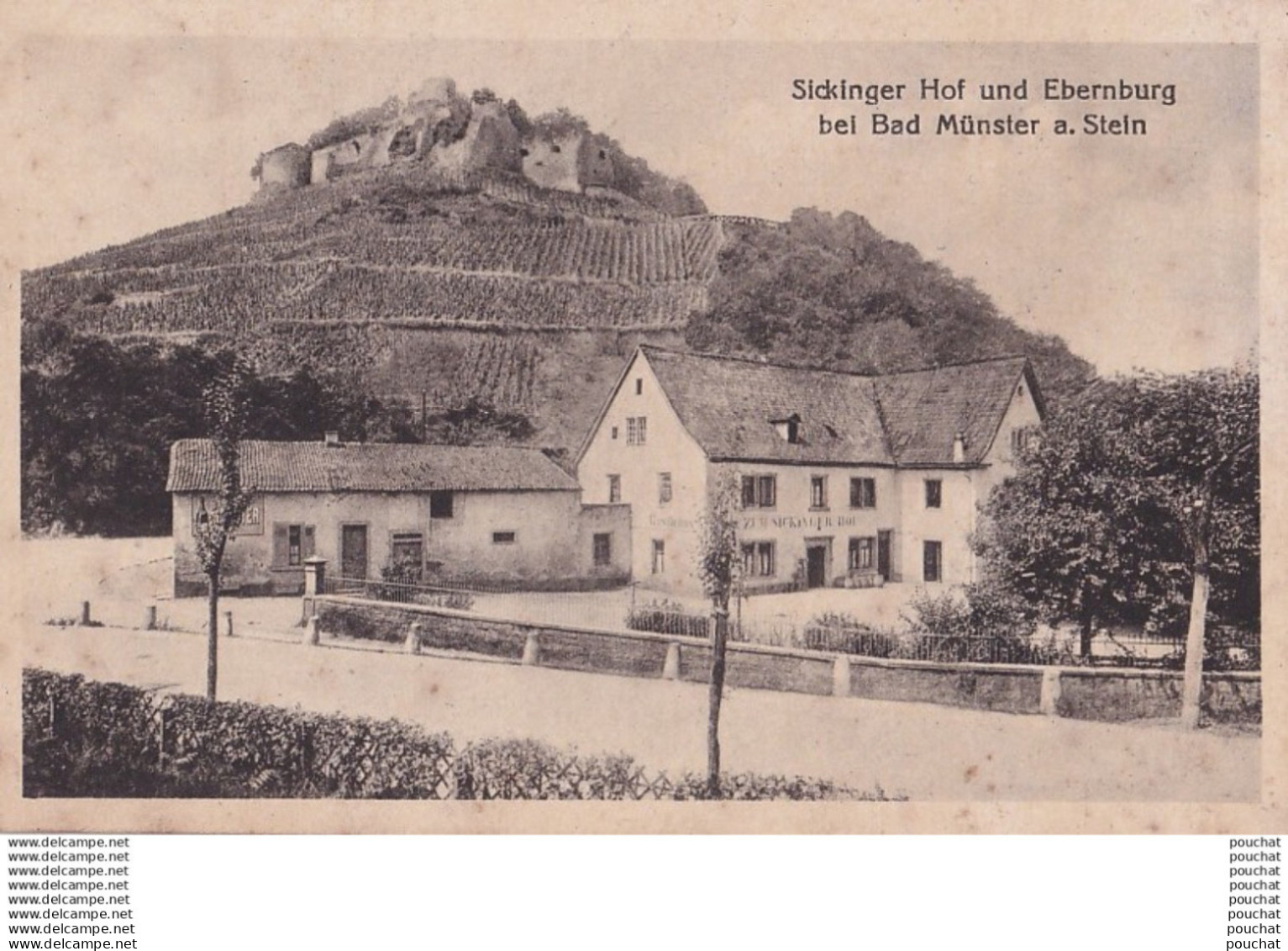 B6- BAD MUNSTER  A. STEIN -  SICKINGER HOF UND EBERNBURG   - ( 2 SCANS )
