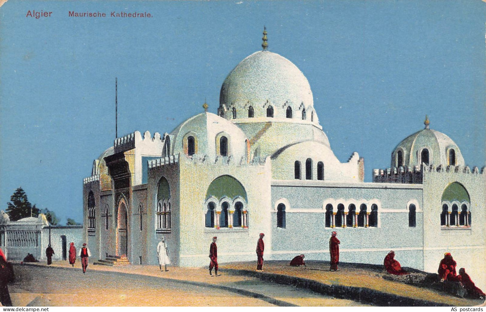 B611 Algeria Algiers Maurische Kathedrale vintage postcard
