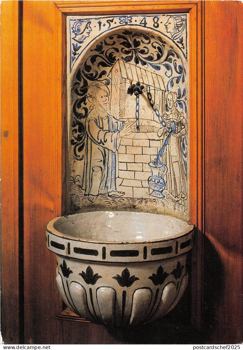 B63183 Bouzov Fayence washtang  czech