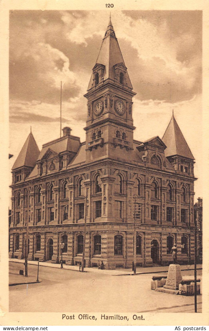 B651 Canada Post Office Hamilton Ontario vintage postcard