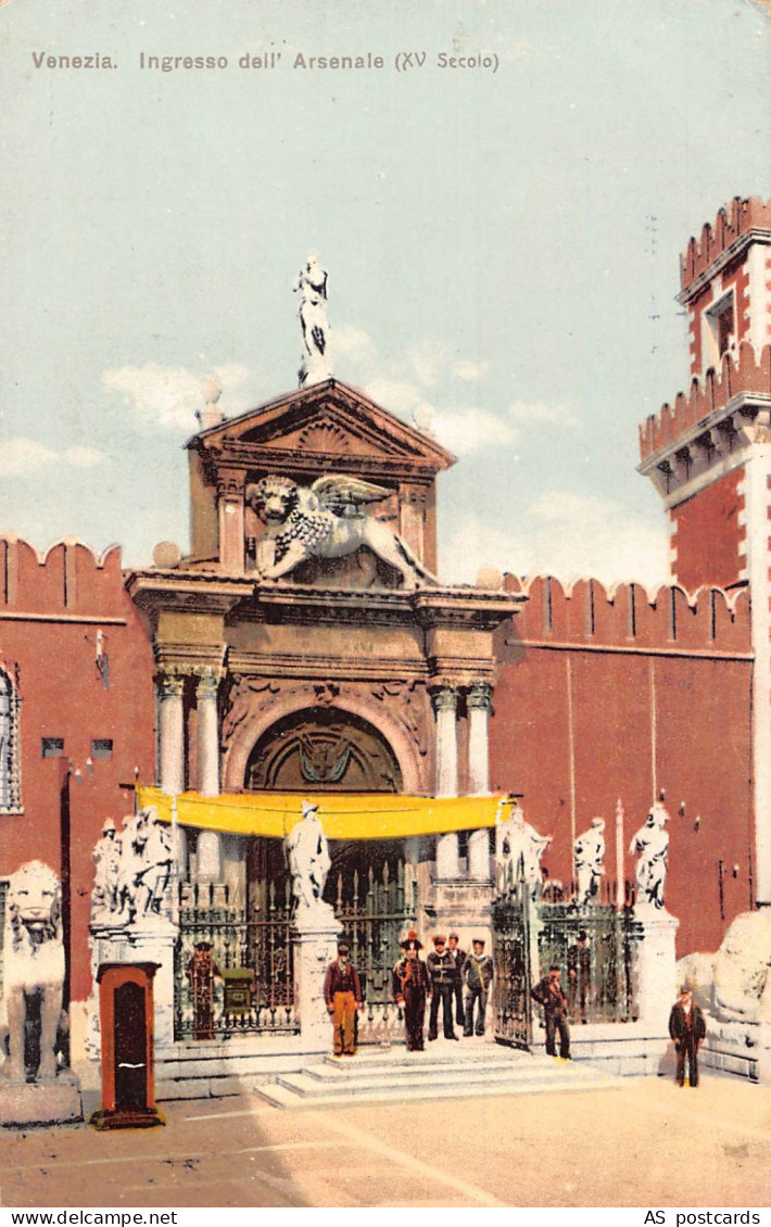 B652 Italy Venezia Venice Ingresso dell Arsenale vintage postcard