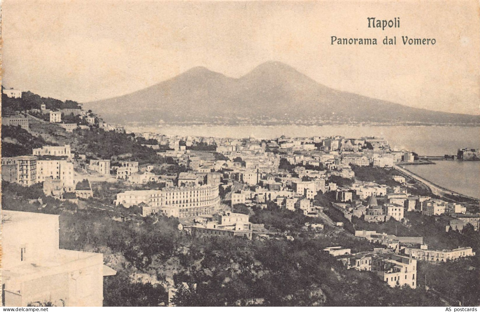 B657 Italy Naples Napoli Panorama del Vomero vintage postcard