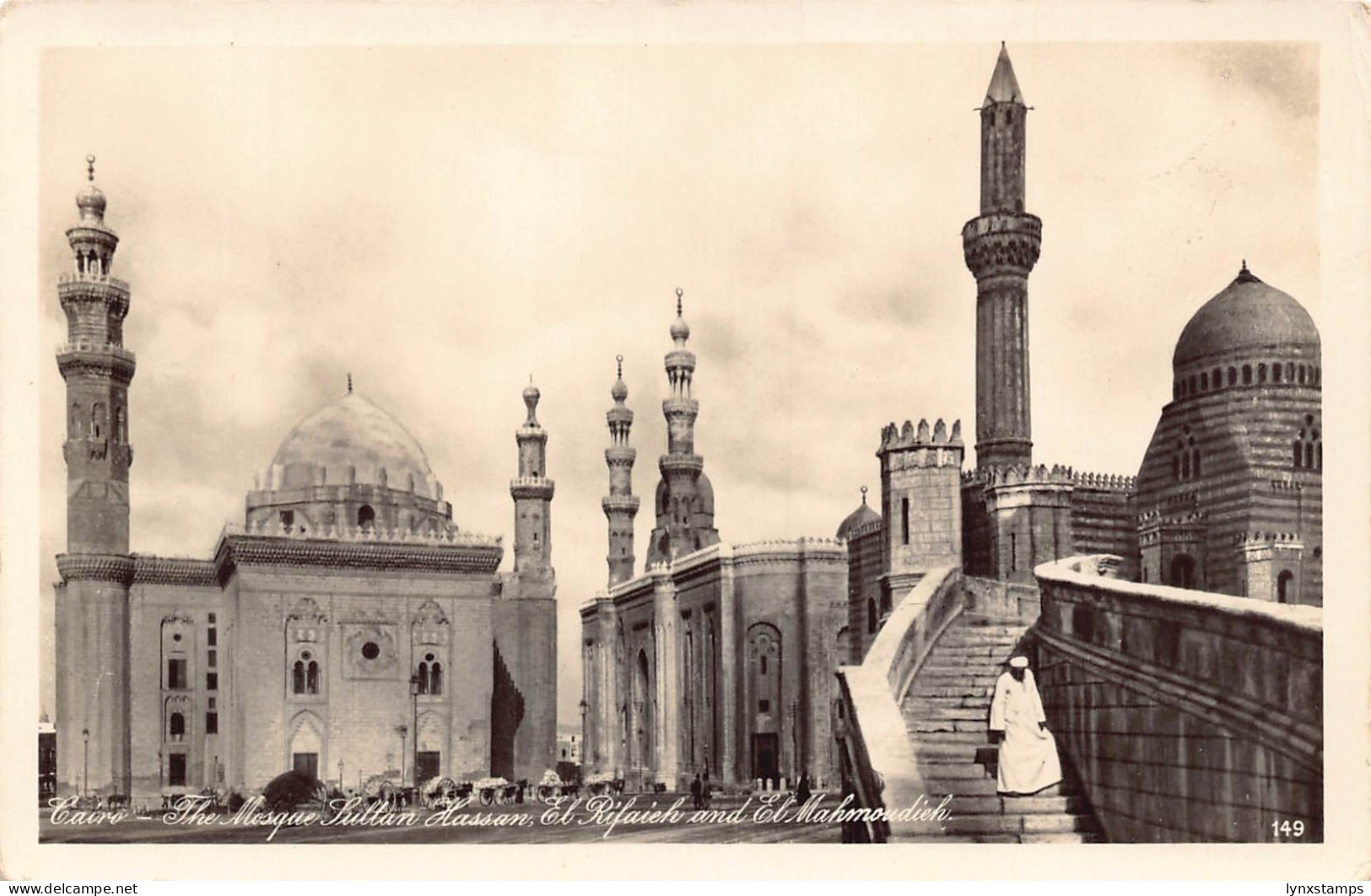 B663 Egypt Cairo Mosque Sultan Hassan El Rifaieh and El Mahmoudieh RPPC postcard