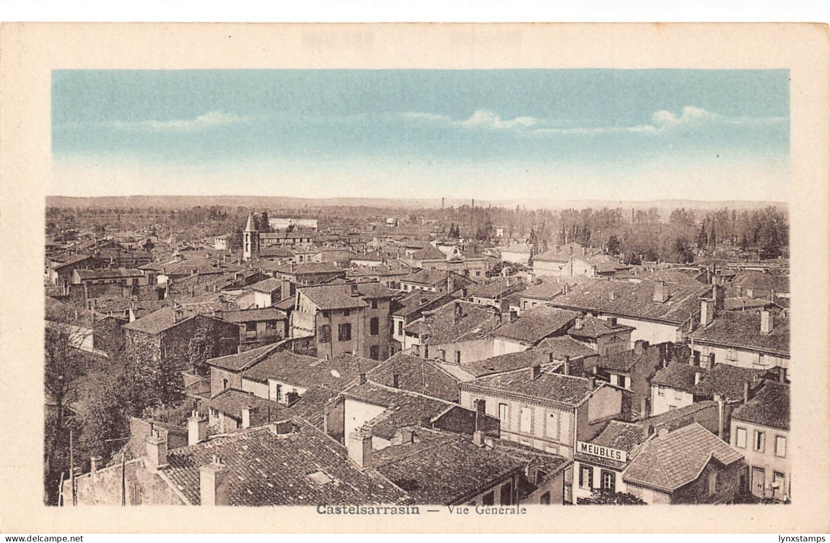 B663 France Castelsarrasin General View vintage postcard