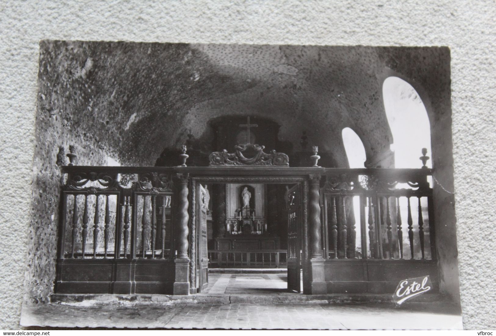 B710, Cpm, Haute Isle, choeur de l'église souterraine, Val d'Oise 95