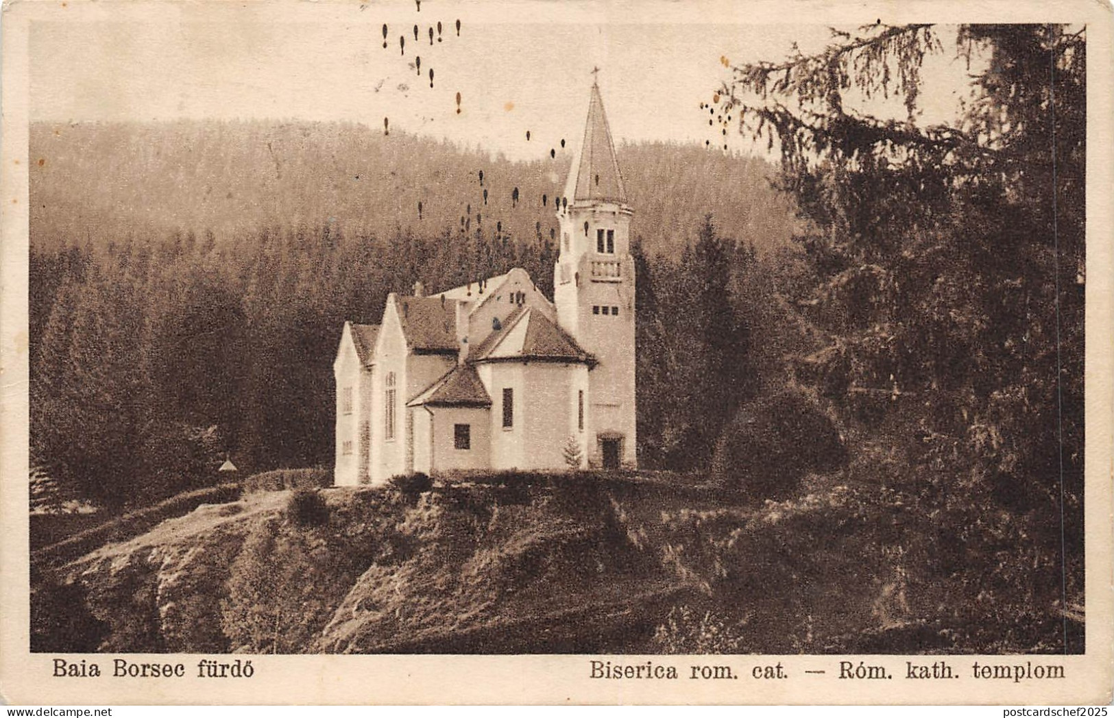 B71331 Borsec furdo Biserica rom cat Rom kath templom  borszek harghita romania