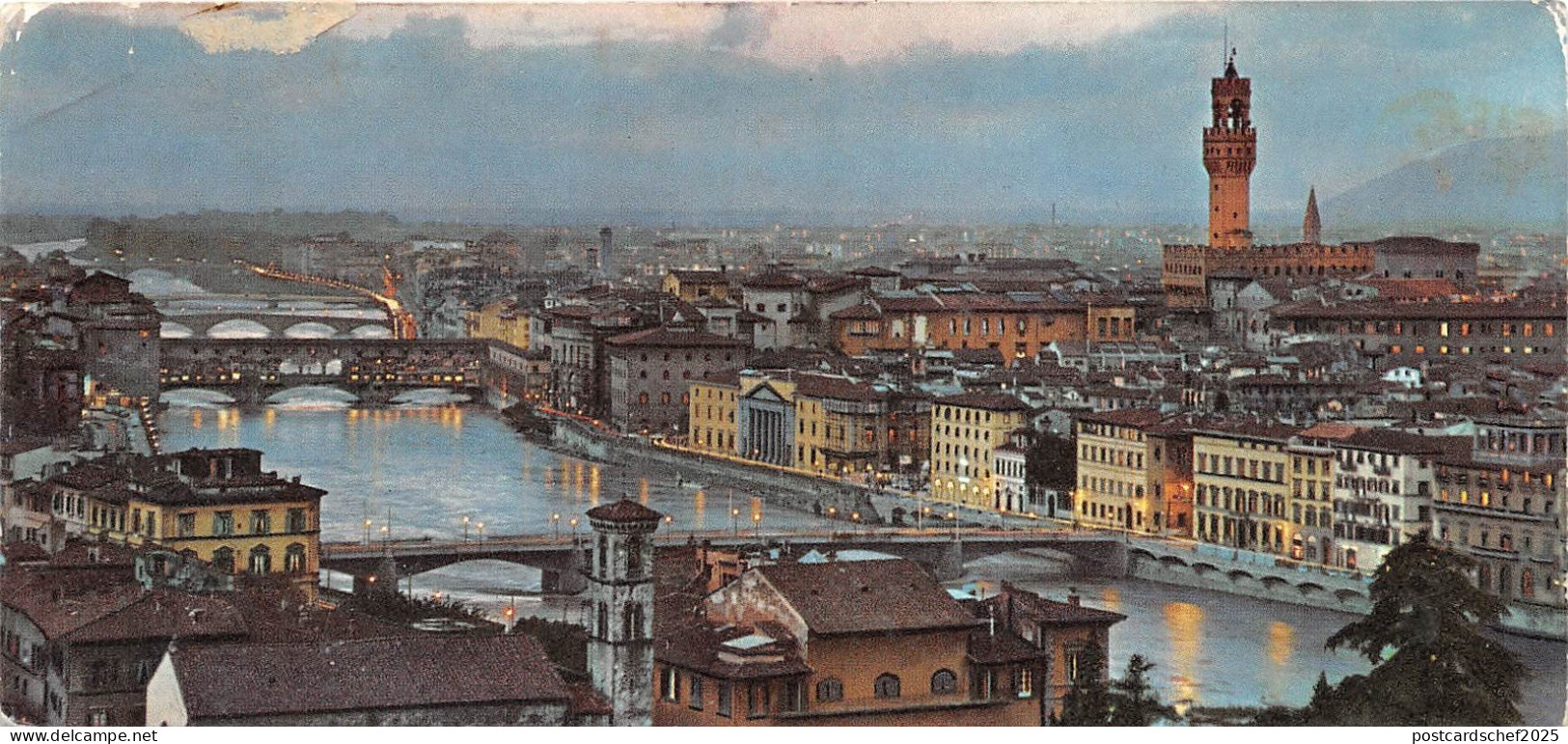 B73120 Firenze veduta dei ponti Italy