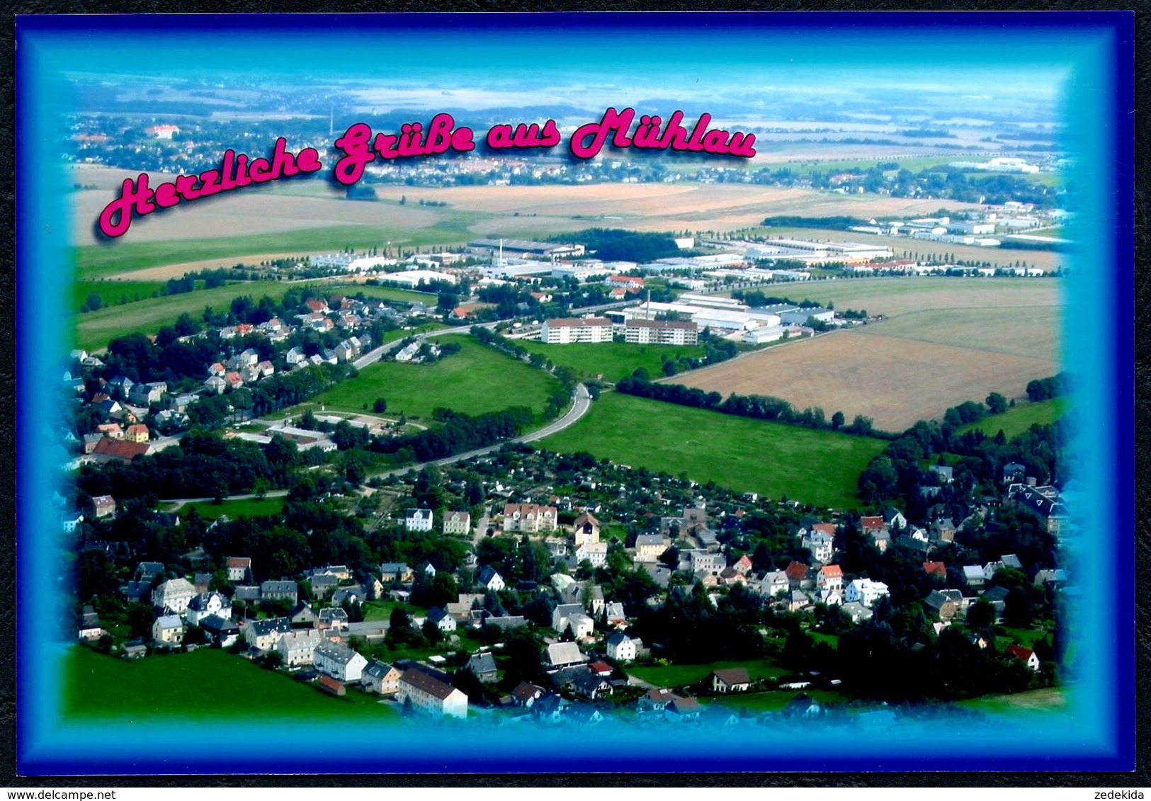 B7398 - TOP - Mühlau bei Burgstädt - Luftbild Fliegeraufnahme