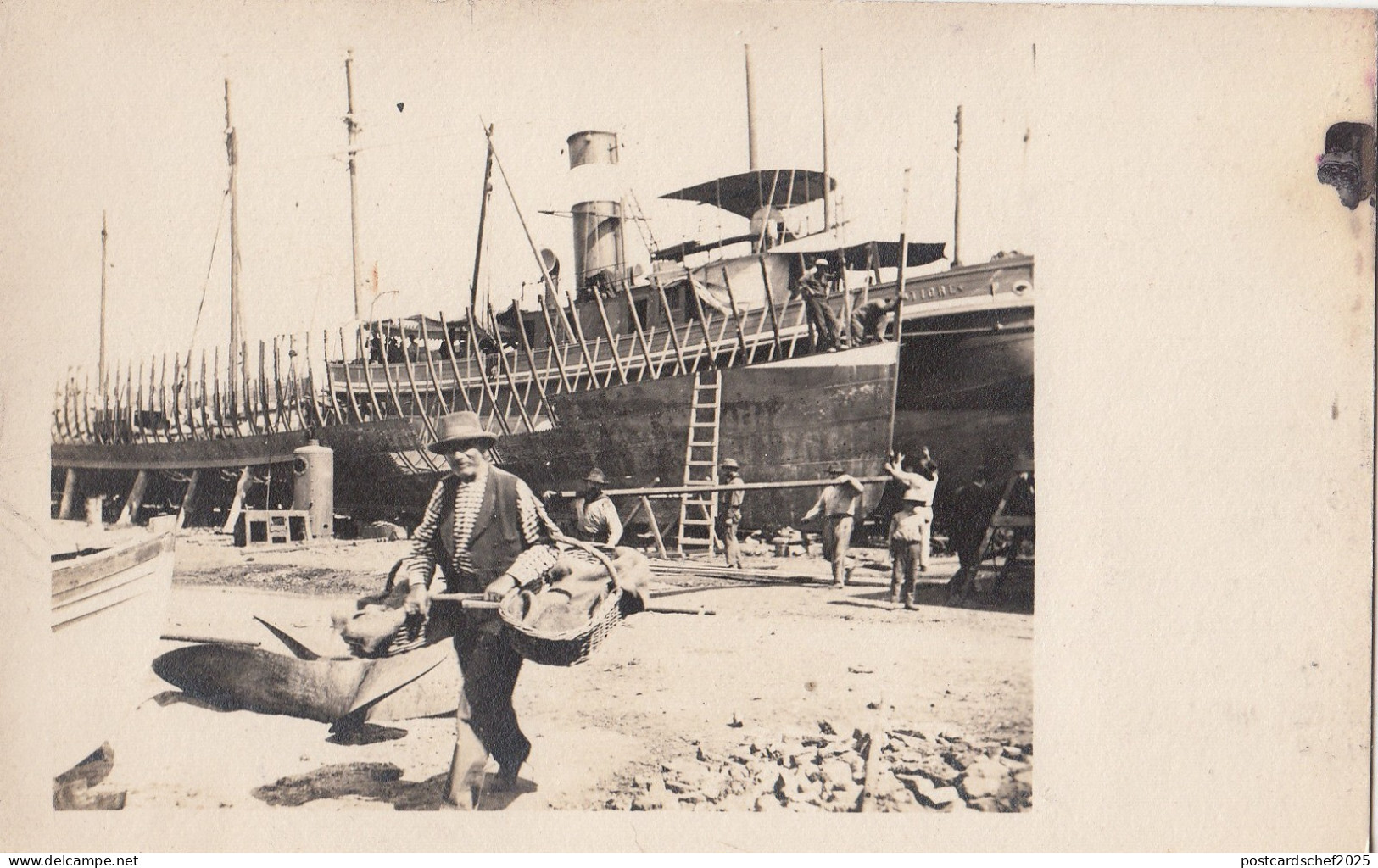 B77322 montevideo  ship bateaux uruguay  uruguay  scan front/back image