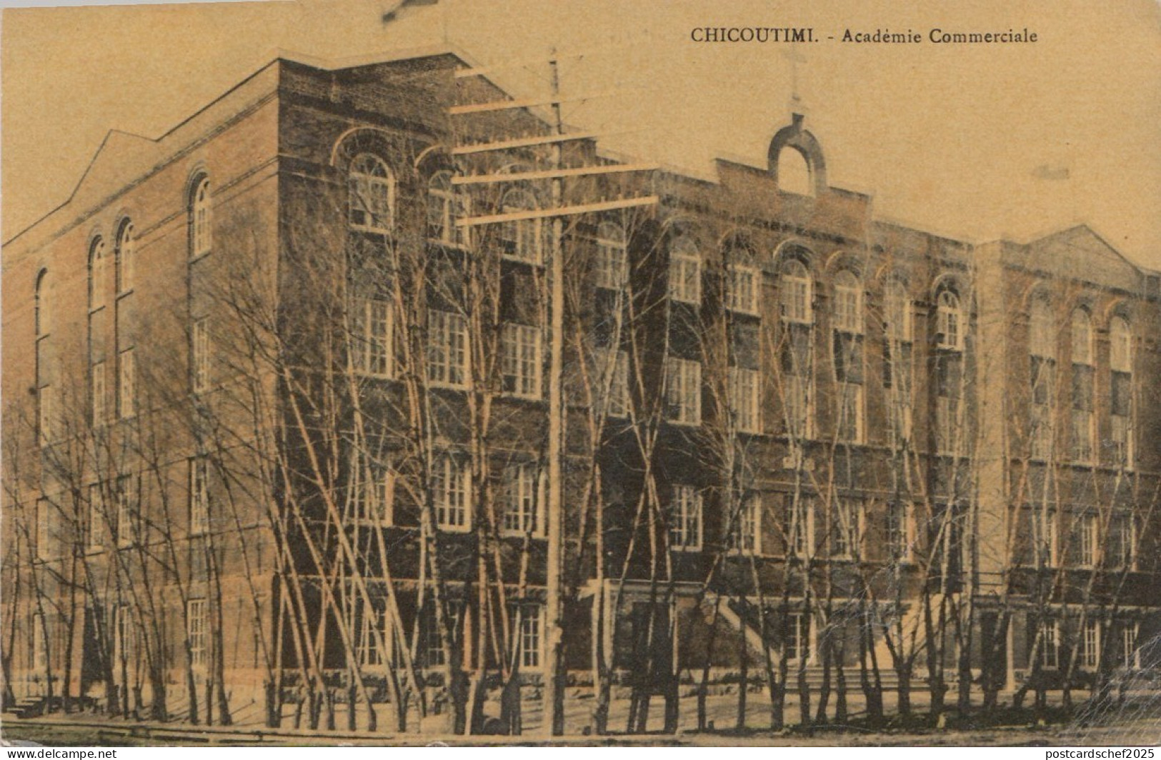 B77719 chicoutimi academie commerciale  canada scan front/back image
