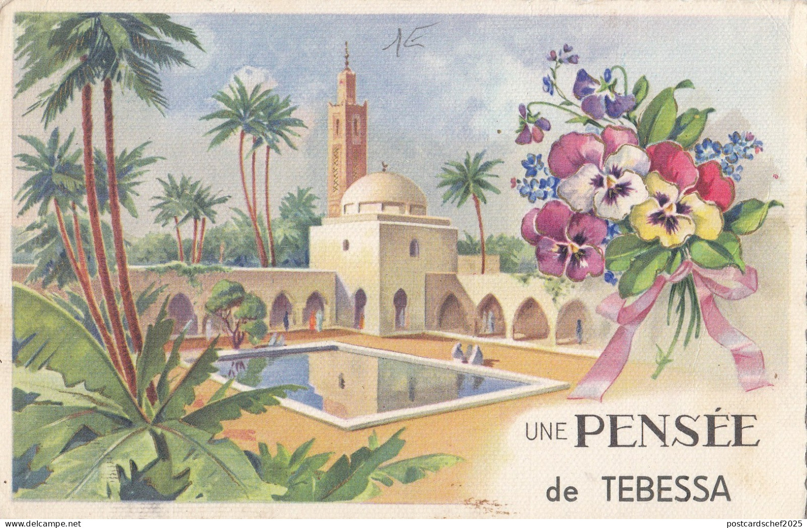 B81217 une pensee de tebessa algeria  front/back image