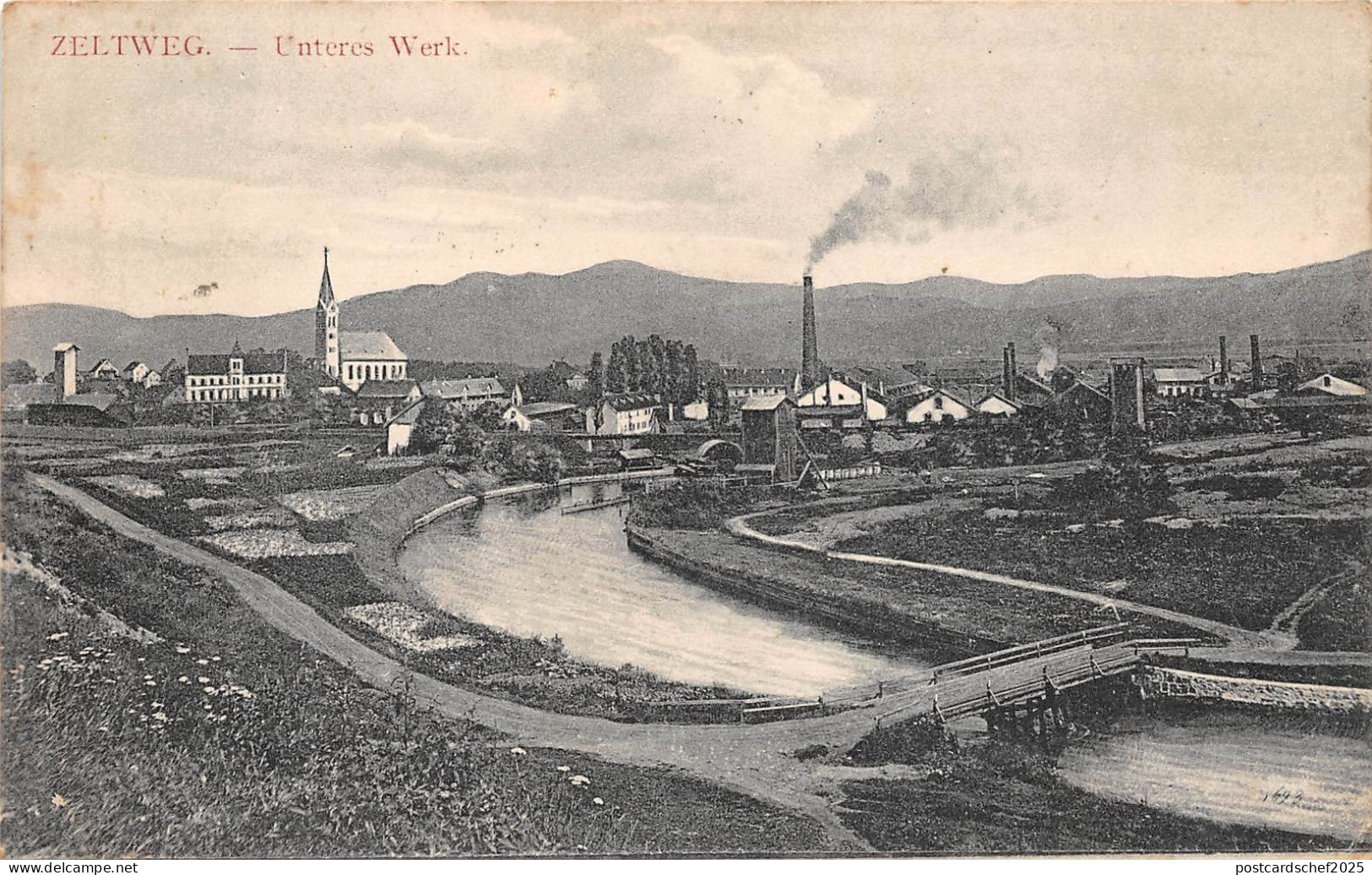 B82841 zeltweg styria Industry unteres werk austria  front/back scan