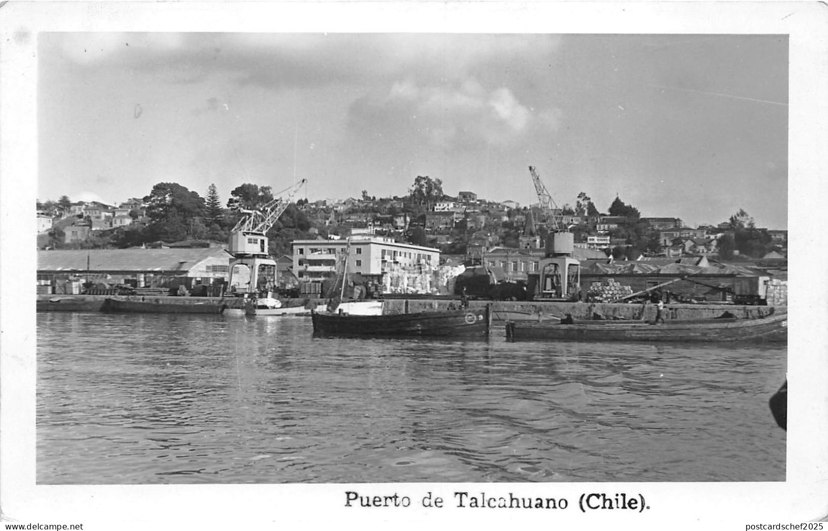 B84952  puerto de talcahuano chile ship bateaux chile