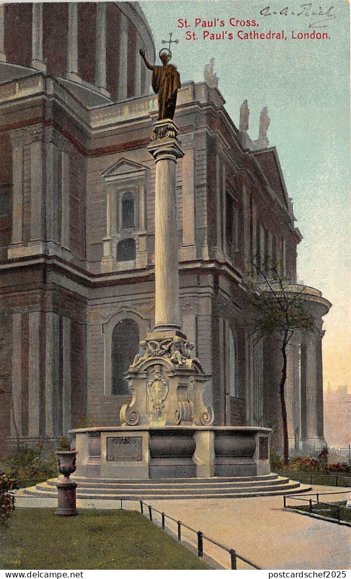 B85503 st paul s cross st paul s cathedral   london uk