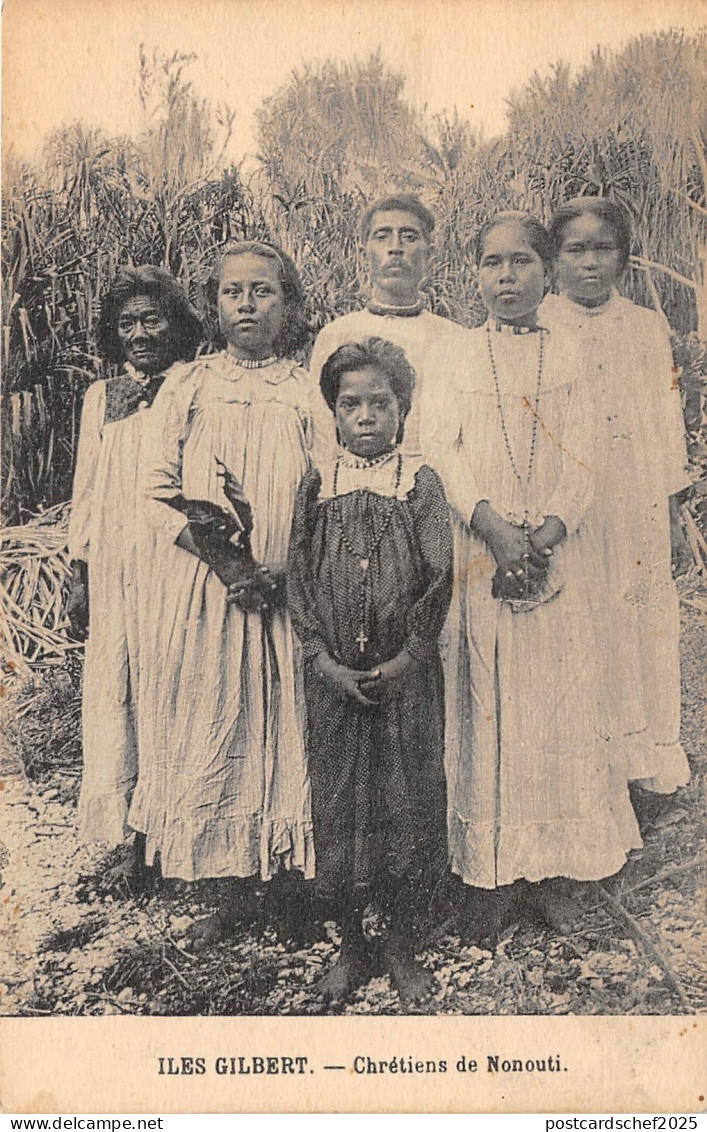 B86513  chretiens de nonouti types folklore  gilbert islands  kiribati oceania