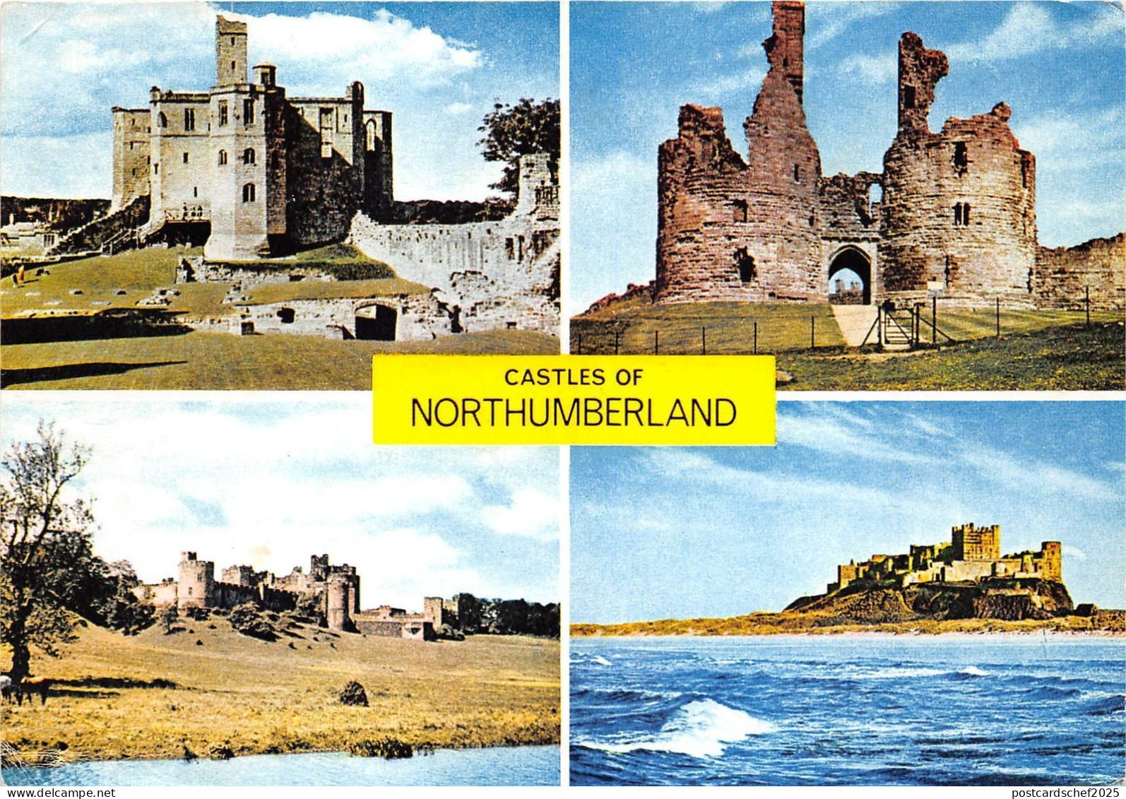 B86859 castles of northumberland  uk