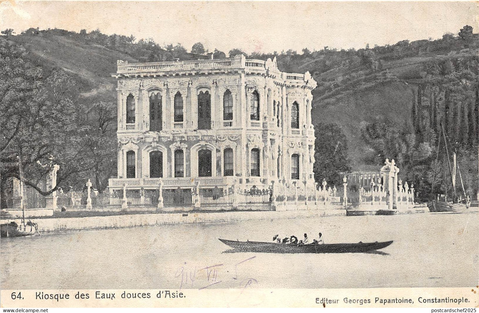 B8733 Turkey Constantinopole Kiosque des Eaux Douces D Asie 1904