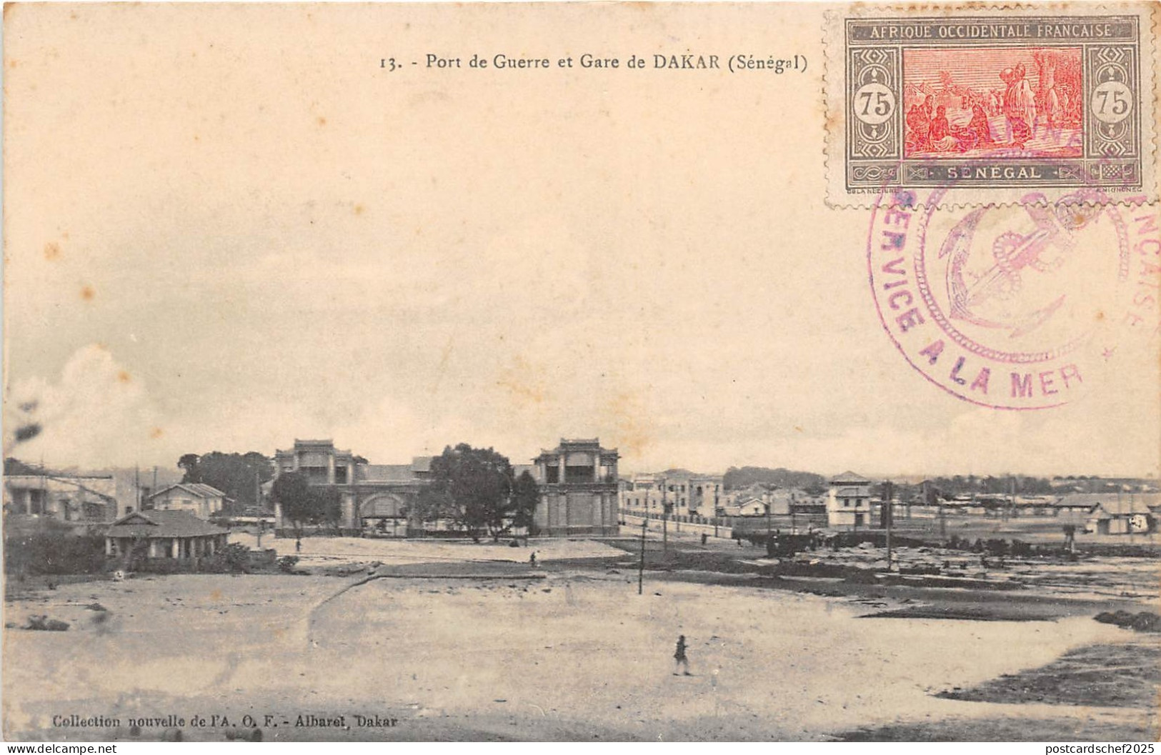 B91665 dakar senegal railway station africa train naval port  train station TCV